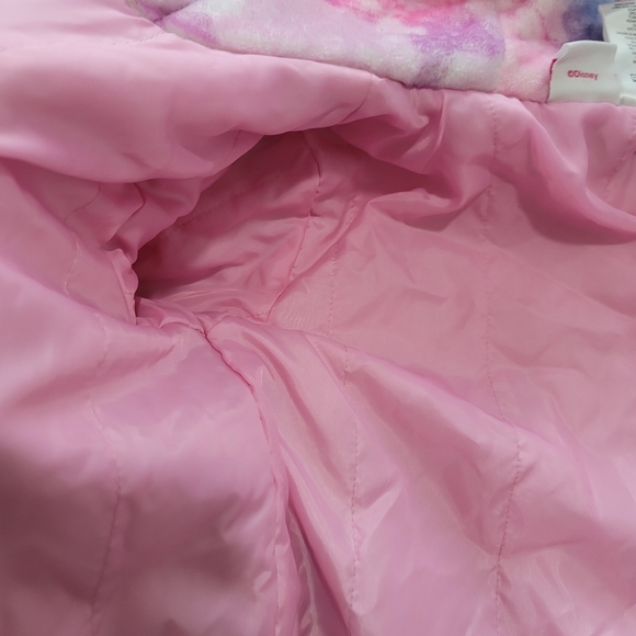 ♥️5 For $25DISNEY MINNIE MOUSE Cozy zip up jacket with hood and pockets size 4T - Picture 13 of 14